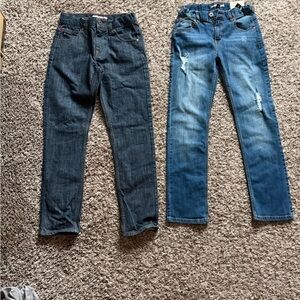 Tommy Hilfiger Kids Dark Indigo & Light Distressed Blue Jeans